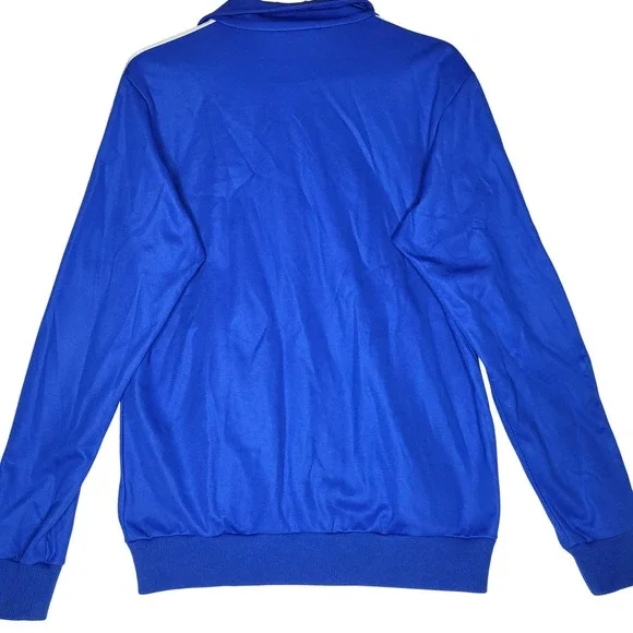 Adidas Originals Men M Blue Firebird Track Jacket Full Zip Trefoil 3-Stripe Logo - Picture 2 of 8